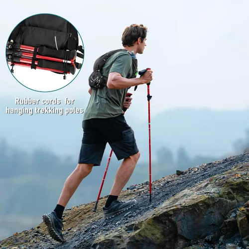 Miniatura 7 de N NEVO RHINO Chaleco para correr, chaleco de agua para correr de hidratación, 5.5 L, con bolsa de agua de 1.5 L, mochila de hidratación ligera