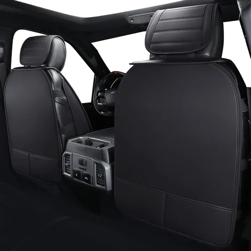 Miniatura 3 de YIERTAI Fundas de asiento de coche para asientos delanteros F150 2009-2022 y 2017-2022 F250 F350 F450 2017-2022 protectores de cojín de cuero
