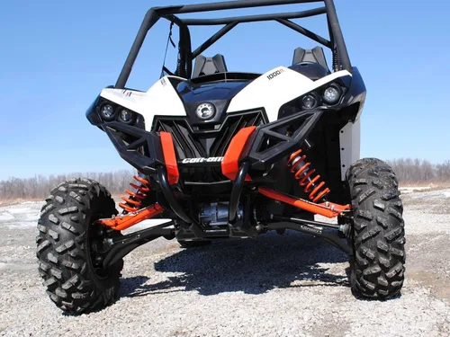 Miniatura 4 de SuperATV Brazos A delanteros de alta holgura para Can-Am Maverick DPS/XMR/XRS/MAX/Turbo (ver ajuste) - Negro