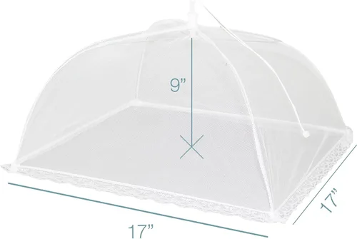 Miniatura 7 de Simply Genius Fundas de malla para alimentos, paquete de 12, 17 x 17 pulgadas, color blanco, accesorios de cocina y picnic al aire libre - Artículos