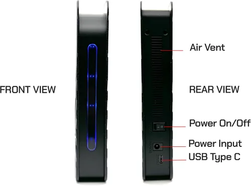 Miniatura 5 de Avolusion PRO-T8 Series - Disco duro externo USB 3.0 de 14 TB para PC de sobremesa WindowsOS (Negro)