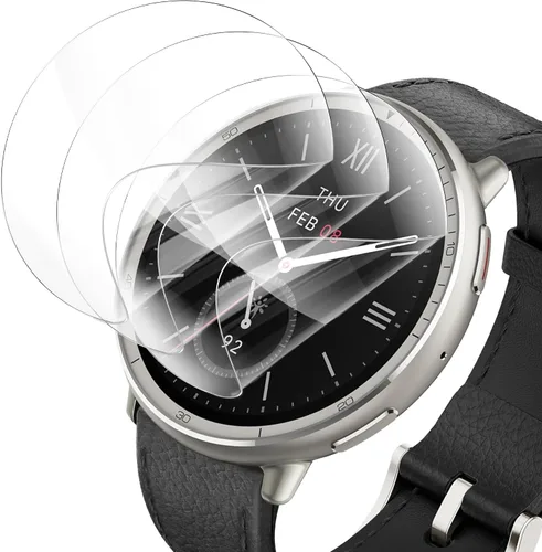 3 Pack for Amazfit Active 2 Screen Protector, Non-Tempered Glass Flexible Protection, HD Clear Protective Film