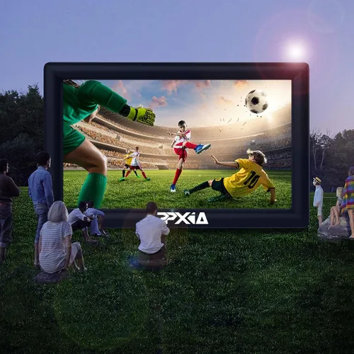 Miniatura 8 de Pantalla de Cine Inflable Pantalla de Proyector para Exteriores para Afuera 25 pies, Grandes Pantallas Inflables Proyección Frontal y Trasera