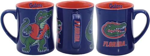 Miniatura 20 de RFSJ Nebraska Cornhuskers - Taza de cerámica en relieve (3D) de 16 onzas, color rojo