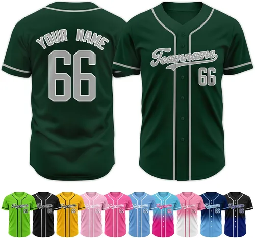 Miniatura 34 de Custom Baseball Jersey Stitched Personalized Name Number Baseball Shirts Sports Uniform for Men Women Boy