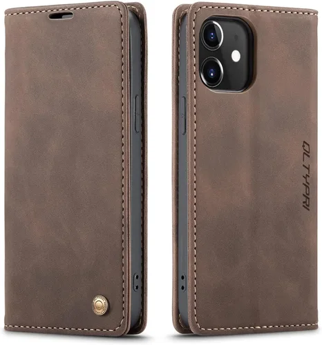 Miniatura 98 de QLTYPRI Para iPhone Air Case Wallet Con Tarjetero, Vintage PU Cuero Kickstand Cierre Magnético A Prueba De Golpes Folio Libro Funda Para IPhone 17