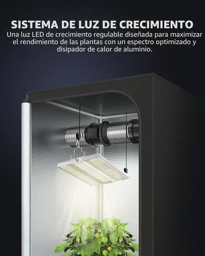 Miniatura 8 de VIPARSPECTRA XS1500 Pro - Luces LED de cultivo para semillas, vegetales, floración, lente de nueva generación, cadena de margaritas, espectro