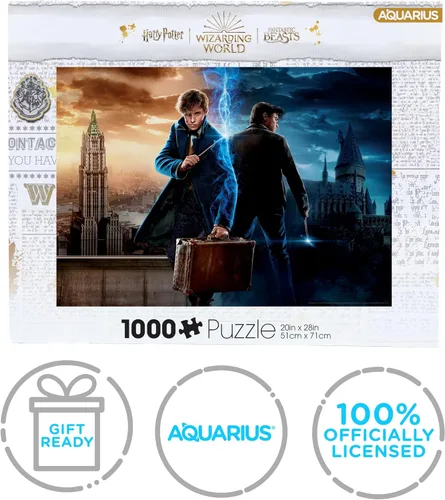 Miniatura 7 de AQUARIUS Harry Potter Wizarding World (rompecabezas de 1000 piezas) – Mercancía y coleccionables de Harry Potter con licencia oficial – Sin