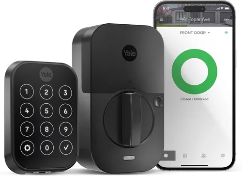 Miniatura 17 de Yale Assure Lock 2 con Wi-Fi – Cerradura inteligente de níquel satinado para puerta delantera con teclado, control de aplicaciones, llave