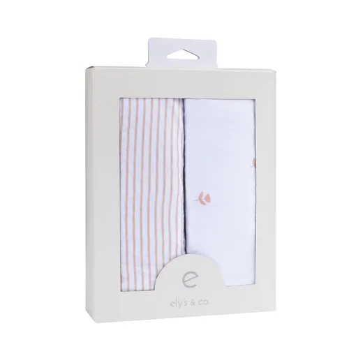 Miniatura 4 de Ely's & Co. Funda para cambiador, sábanas para cambiador de pañales, paquete de 2, juego de sábanas para cunas para bebés, 100% algodón de punto