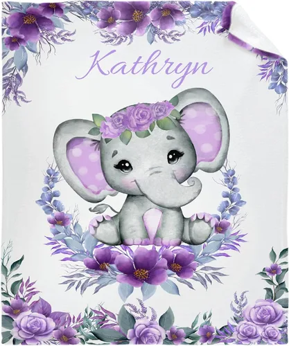 Miniatura 15 de Manta personalizada con nombre, manta personalizada para bebé, regalos conmemorativos para envolver cumpleaños de niños pequeños, mariposa