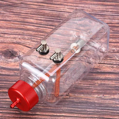 Miniatura 6 de Ejoyous Tanques de combustible de motor a control remoto, tanques de combustible de plástico transparente para avión RC control remoto, piezas
