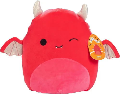 Squishmallows Karlie The Dare Devil original de 10 pulgadas – Peluche oficial de Jazwares – Juguete de peluche coleccionable suave y esponjoso rojo