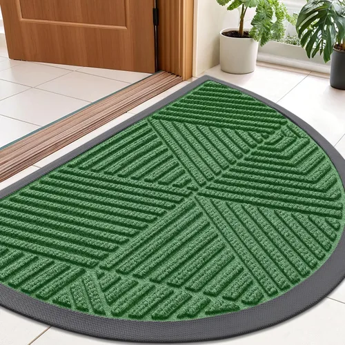 Miniatura 42 de Smiry - Felpudo para puerta principal y entrada interior y exterior, resistente, de caucho natural, atrapa la suciedad y la humedad delgado, diseño