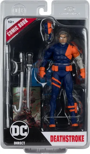 Miniatura 6 de McFarlane Toys - DC Direct Page Punchers Deathstroke (DC Rebirth) Figura de 7 pulgadas con cómic