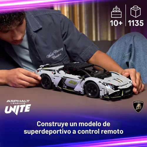 Miniatura 2 de LEGO Technic Lamborghini Revuelto Super Sports Car Toy - Juego de construcción para niñas y niños - Kit de modelo Lamborghini para niños a partir