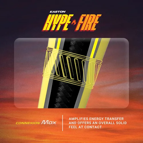 Miniatura 3 de Easton Hype FIRE bate de béisbol USSSA Drop -5/-8/-10 Barril de 2 3/4" Compuesto de 2 piezas Naranja Fuego