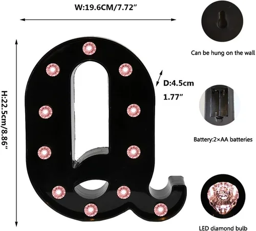 Miniatura 5 de Obrecis - Letras negras con control remoto