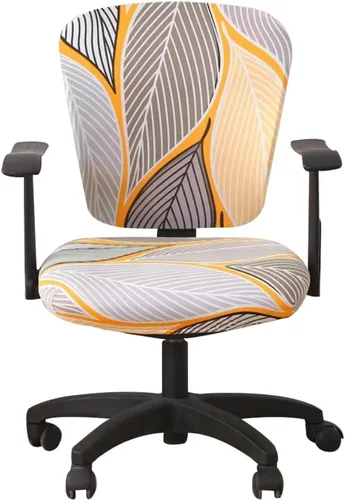 Miniatura 25 de Jinzio Funda para silla de oficina de computadora, tela protectora dividida y elástica, de poliéster, universal, para escritorio, para silla