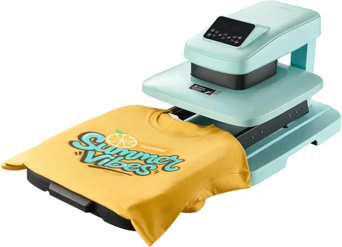 Miniatura 11 de Máquina de presión de calor automática VEVOR, 15 x 15 pulgadas, máquina de estampado para playeras con liberación automática y presión ajustable