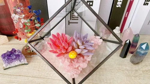 Miniatura 5 de Grava de cristal de cuarzo rosa, piedras trituradas, piedras curativas a granel, piedras naturales pulidas, decoración del hogar, guijarros pequeños