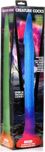 Miniatura 8 de CREATURE COCKS Makara Consolador de Serpiente de Silicona que Brilla en la Oscuridad para Hombres, Mujeres y Parejas. Consolador de Silicona Premium