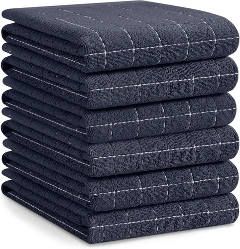Miniatura 113 de Homaxy Paños de cocina 100% algodón de felpa, toallas de cocina ultra suaves y absorbentes para la cocina, adecuadas para secar y lavar platos