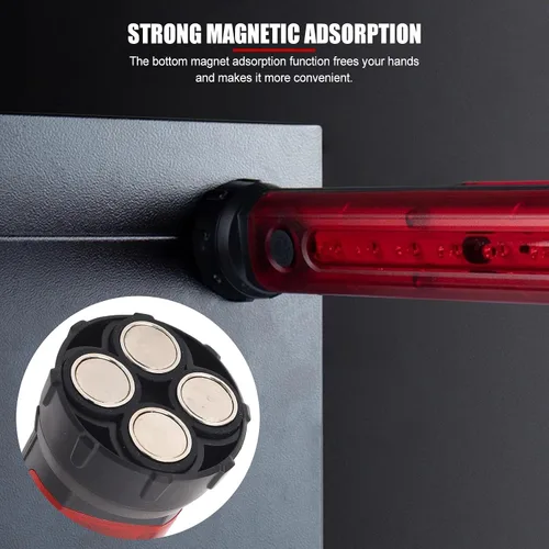 Miniatura 4 de Luz LED de seguridad vial ajustable de 45 grados, con flecha de giro, luz roja magnética, lámpara LED de seguridad de señal de tráfico
