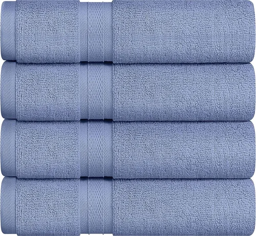 Miniatura 15 de Towel and Linen - Juego de toallas Mart color borgoña, 2 toallas de baño, 2 toallas de mano y 4 paños de 2 capas de baja torsión de 600 GSM, hilado