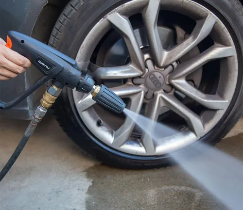 Miniatura 6 de Kit de boquilla turbo para limpiador a presión Jansamn Max 4000PSI Boquilla turbo con rotación de 360° para limpiador a presión con conexión rápida