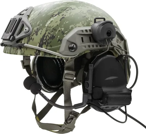 Miniatura 2 de Auriculares tácticos tipo casco con U94 PTT 2pin,Auriculares con cancelación de ruido, para tiro de caza de Airsoft