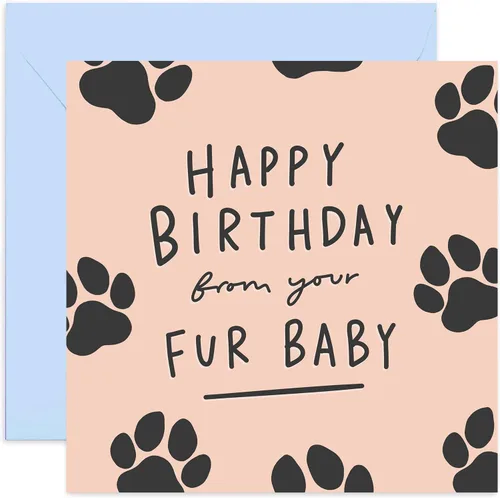 Old English Co. - Tarjeta de felicitación de feliz cumpleaños de piel para bebé, divertida tarjeta de felicitación de cumpleaños para él o ella,
