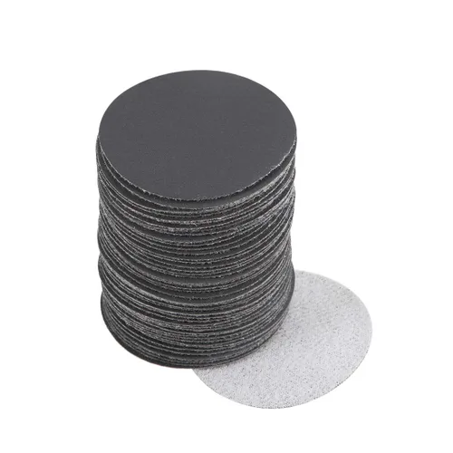 Miniatura 16 de uxcell Disco de lijado de gancho y bucle de 2 pulgadas, carburo de silicio húmedo/seco, grano 60, 50