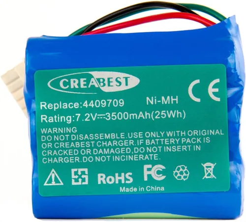Miniatura 2 de CREABEST Batería de repuesto Ni-MH de 7.2 V 3500 mAh compatible con iRobot Aspirador Barredora Braava 380 380T 390 390T Menta 5200B 5200C Piso