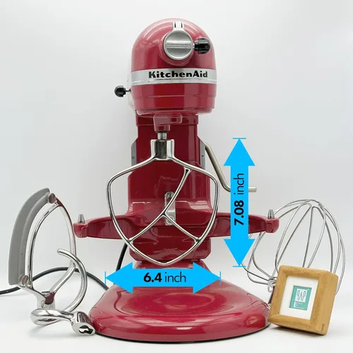 Miniatura 7 de Batidor plano de repuesto para batidoras KitchenAid de 5 más/6 cuartos con soporte de elevación de tazón/Accesorios de paleta de acero inoxidable