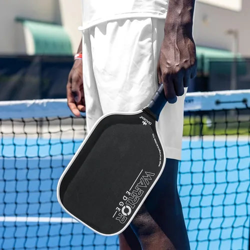 Miniatura 7 de Diadem Warrior Edge - Paletas de pickleball Cara de carbono grabado para máximo giro, protector aerodinámico de 16mm, agarre Comfort Max, núcleo