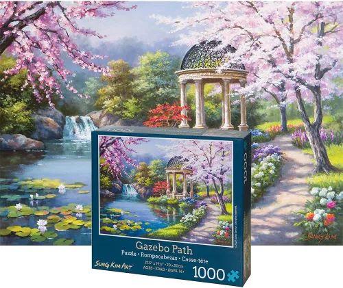 Miniatura 6 de Rompecabezas de 1000 piezas para adultos (vista costera de cabaña)