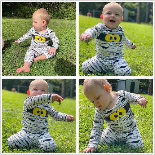 Miniatura 2 de Aalizzwell Conjunto de ropa para bebés y niñas de Halloween para bebés y niñas