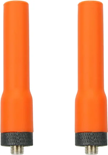 Paquete de 2 Walkie Talkies universales Antena corta suave VHF/UHF 136/430 SMA-Hembra Antena para radios Kenwood HYT bidireccionales
