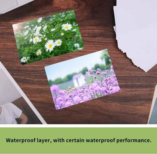 Miniatura 5 de LUNARM 50 hojas de papel fotográfico, papel fotográfico brillante de 4"x6" para impresora de tinta de color, papel fotográfico de 180 g/m²
