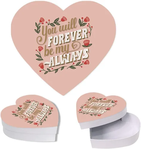 Miniatura 12 de Andaz Press Caja en forma de corazón para el día de San Valentín con tapa, divertida caja reutilizable en forma de corazón para tocino, caja de Bacon