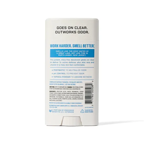 Miniatura 8 de Duke Cannon - Desodorante sin aluminio para hombres, defensa del aire, agua dulce + cítricos, 3 onzas, fórmula de larga duración, deslizamiento