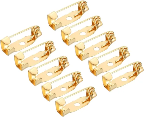 Miniatura 16 de MECCANIXITY 150 pines de barra de seguridad de 0.591 in, broche de cierre para insignias de identificación, tarjetas de nombre, etiquetas para Tono