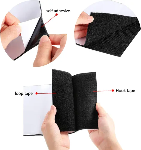 Miniatura 3 de Waydress Cinta adhesiva de nailon de doble cara de 6 pulgadas de ancho para sofá, cojines, alfombras, tela de costura, proyectos de bricolaje