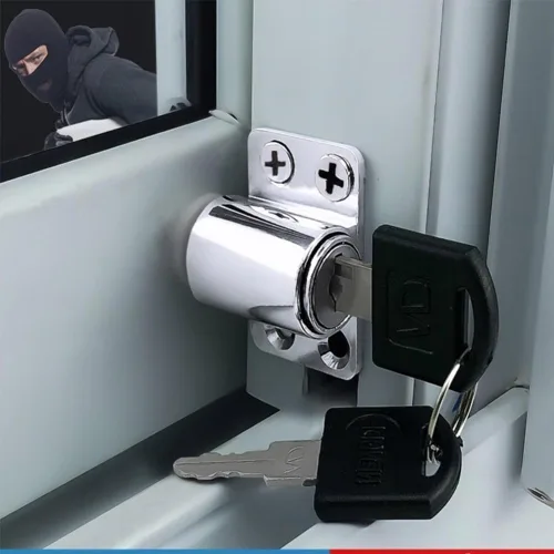 Miniatura 7 de Cerraduras de ventana para ventanas de arriba y abajo con llave, cerraduras de seguridad de aleación de aluminio para el hogar y la oficina
