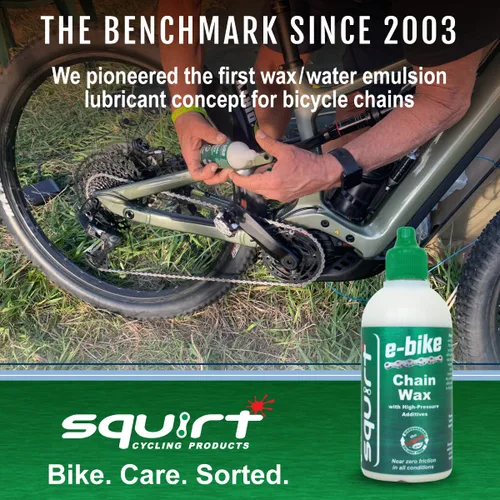 Miniatura 8 de Squirt Cera de cadena E-Bike de 4.1 fl oz con aditivos de alta presión para bicicletas eléctricas - Lubricante Ebike para condiciones húmedas