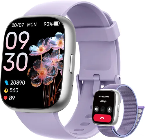 Miniatura 9 de Reloj inteligente para mujer y hombre Android y iPhone [2 bandas, caja de 44mm], Alexa incorporado, reloj inteligente de 1.83" para hacer/responder