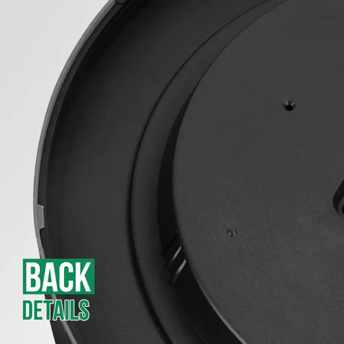 Miniatura 6 de Reloj de pared silencioso sin tictac, movimiento de cuarzo, estilo moderno, simple, redondo, de plástico, para hogar, oficina, escuela, sala de Negro