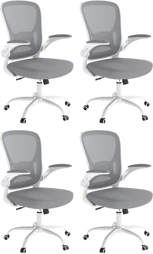 Miniatura 15 de Youhauchair Silla de oficina, sillas ergonómicas de escritorio de oficina en casa con brazos abatibles y soporte lumbar, altura ajustable