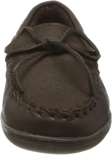 Miniatura 2 de Minnetonka Mocasines clásicos de piel de alce para hombre, Marrón